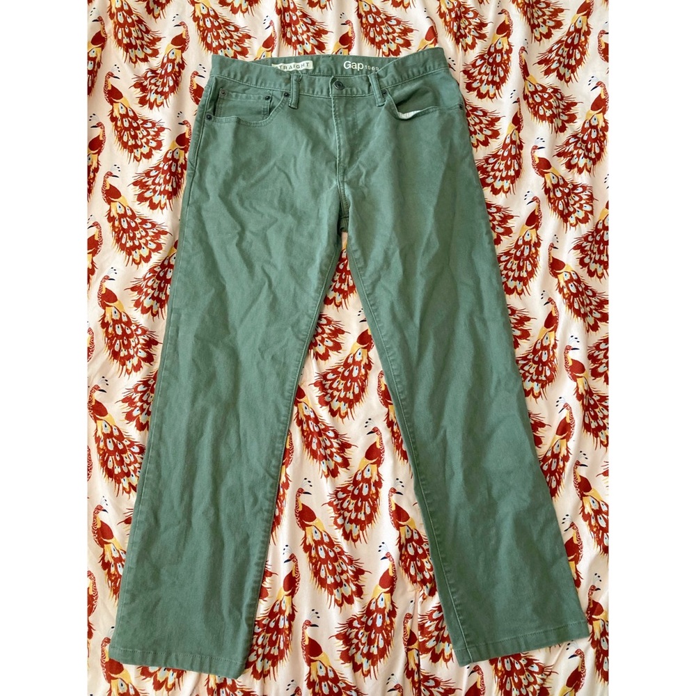 Gap1969,green jeans.